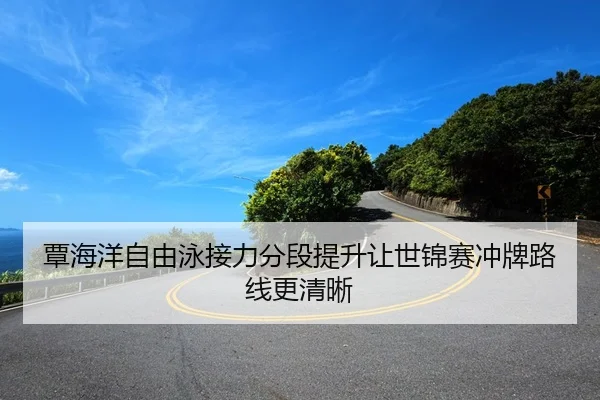覃海洋自由泳接力分段提升让世锦赛冲牌路线更清晰